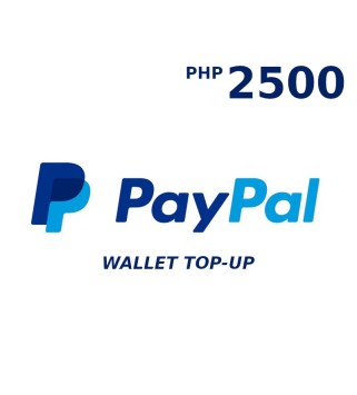 PayPal Wallet PHP 2500 Top Up Key GLOBAL